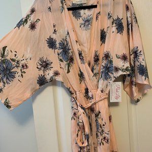 NWT Pink Lily Boutique Floral Romper